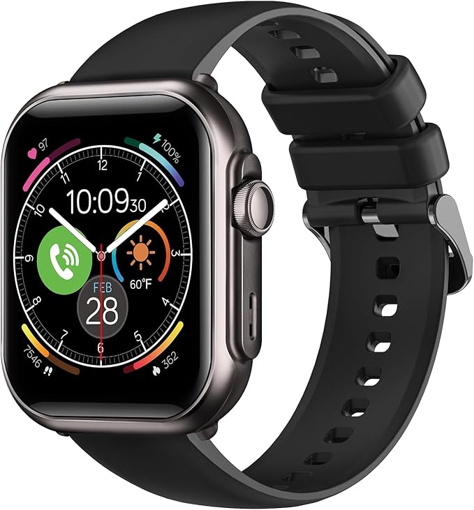 Fitness Smart Watch for Men Women: 1.85" Smart Watch with 30 Days+1000 mAh Battery Life Make/Recive Call Heart Rate SpO2 Sleep Monitor 120+ Sport 5ATM Fitness Tracker