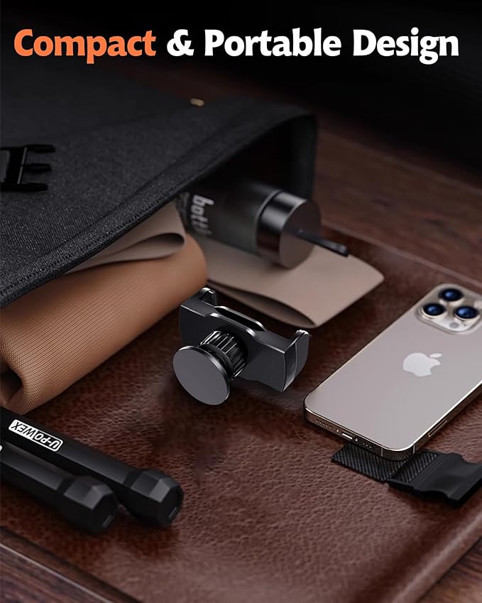 Gym Magnetic Phone Holder, 360° Strong Adsorption Adjustable Magnet Holder Mount for Fitness Equipment, Golf Cart, Compatible with 4.7-6.5’’ Use iPhone Android Phones