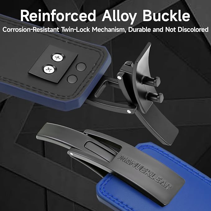 MANUEKLEAR 10mm Thick & 4inch Wide Weight Lifting Belt Lever, Lever Belt Weightlifting for Men and Women, Powerlifting Lever Gym Belt for Squat Deadlift Workout