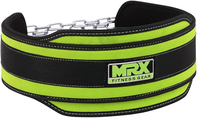 MRX Weight Lifting Belt DIPPING BELTS with Metal Chain Exercise & Fitness