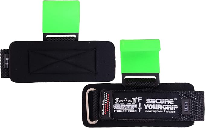 Weight Lifting Rod Hooks Heavy Duty Wrist Wraps Power Weight Lifting Training Gym Grips Straps Set of 2