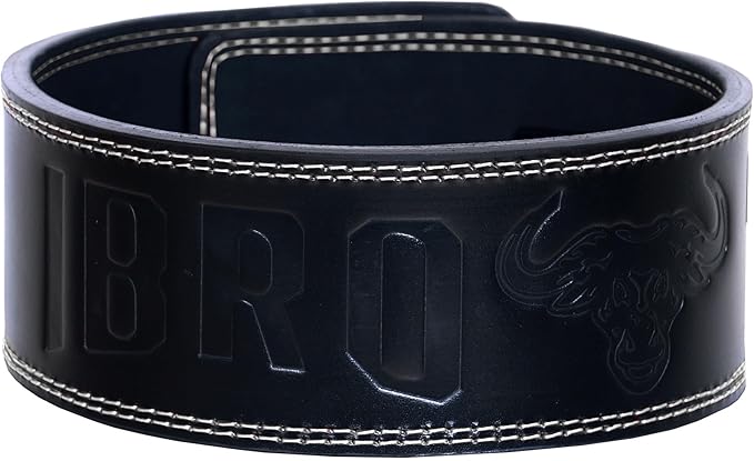 IBRO Powerlifting Lever Gym Belt – Power 8MM, 10MM or 13MM Extreme Heavy Duty Genuine Leather Belts - Squats Deadlifts Bodybuilding Weight Lifting IPF Power Lifting Strongman for Men