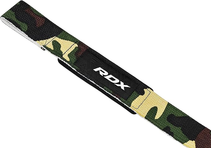 RDX Lifting Straps for Weightlifting –100% Cotton Heavy Duty Gym Wrist Strap with 5MM Neoprene Padding, 60CM Anti-Slip Hand Grip Wraps for Deadlifts Powerlifting Workouts Strength Training, Men Women