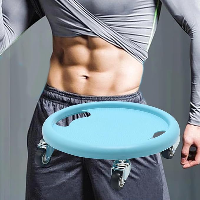Abdominal Disc Wheel Roller Trainer, Exercise Sliders Portable Fitness Roller Sliding Discs Fitness Equipment for Men Women