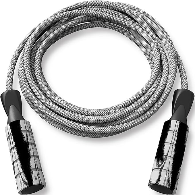 Jump Rope for Women & Men Adjustable Length Cotton Skipping Rope for Adults & Kids Workout Equipment for Weight Loss, Cardio, Boxing & Fitness Suitable for Home, Gym & School Use