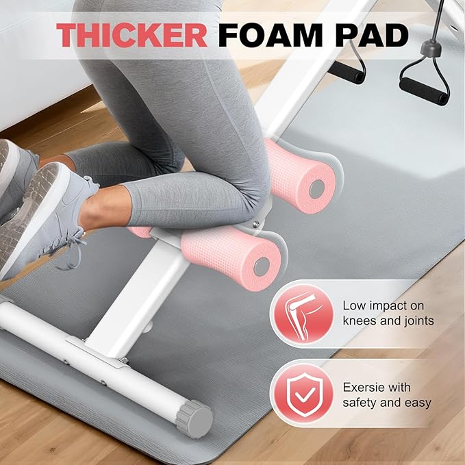DERACY Ab Workout Machine Adjustable Ab Trainer Abdominal Trainer for Home Gym Foldable Ab Crunch Machine for Core 440 LBS
