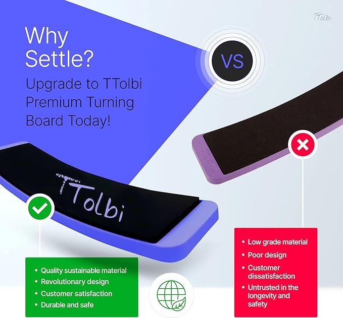 Premium Turn Board for Dancers & Skaters – Improve Turning, Balance & Spins Technique | Ballet, Ice Skating & Dance Training Equipment