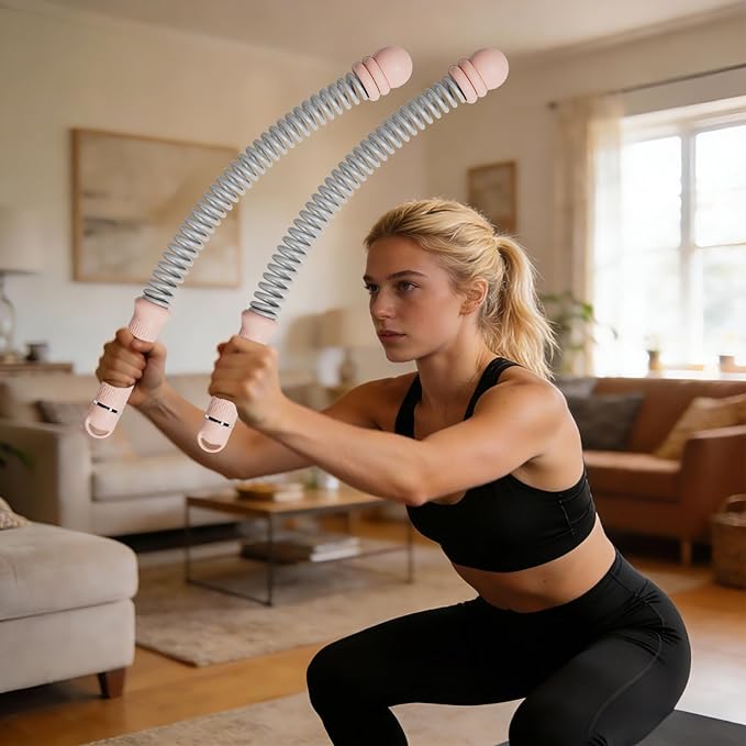 Cordless Ropeless Battle Ropes for Home Gym โ Portable Weighted Workout Rope for HIIT, Cardio & Strength Training, Low-Impact Full Body Exercise Equipment for Men & Women
