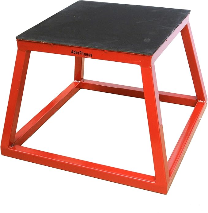 Ader Sporting Goods Plyometric Platform Box Set- 6" & 12" RED