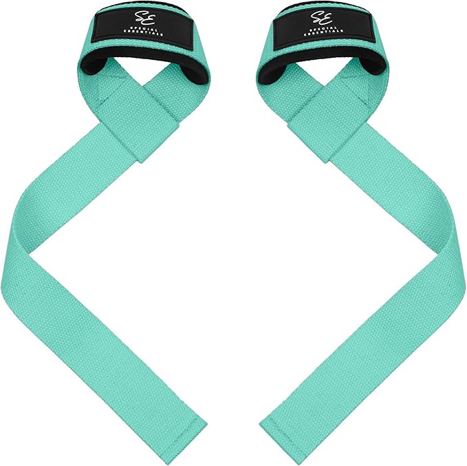 Special Essentials 2 Pack of Wrist Straps for Weightlifting - Two-Sided Anti Slip Silicone Grip & Padded Neoprene - Durable Gym Lifting Straps for Men and Women for Bodybuilding & Powerlifting