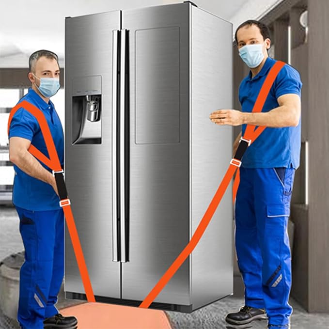 Moving Straps Adjustable, Furniture Moving Lifting Straps for 2 Movers,Shoulder Lifting System for Move Furniture, Appliances, Mattresses, Heavy Objects up to 800 lbs