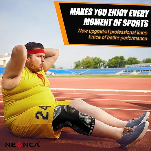 NEENCA Copper Knee Brace for Knee Pain, Knee Support with Patella Pad & Side Stabilizers, Compression Knee Sleeve for Sport, Workout, Arthritis, ACL, Joint Pain Relief, Meniscus Tear