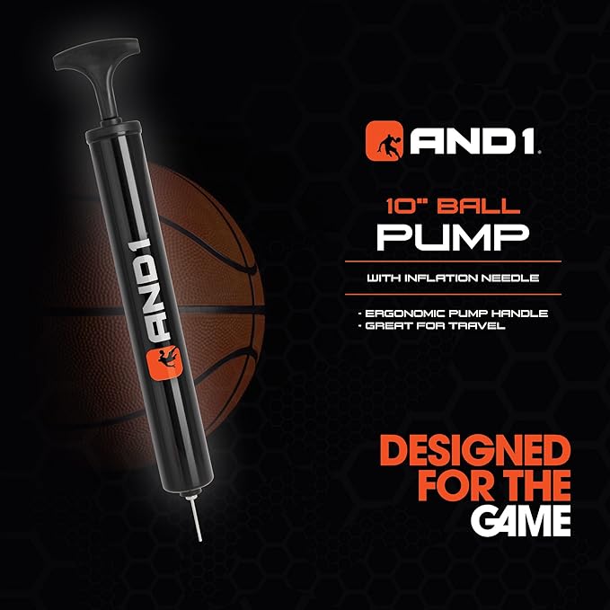 AND1 Mini Basketball 3 Pack Set for Kids (Deflated w/Pump Included): - Size 3 7-Inch Premium Youth Size Basketballs, Easy to Grip