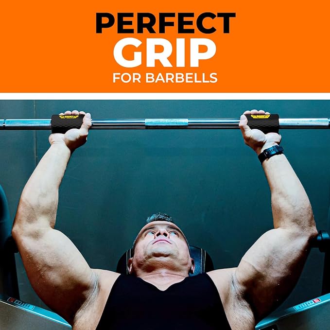 Gainz - Thick Grips Dumbell/Barbell Weight Lifting Adapters - Grow Bigger Biceps - Training, Bodybuilding (Set of 2)