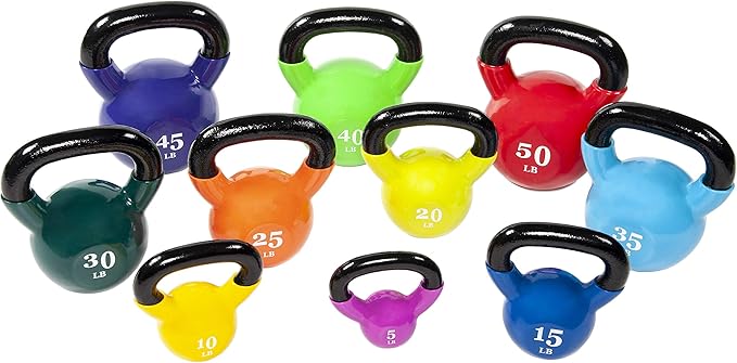 Fitvids Kettlebell Sets Piece Strength Training KettleBells Weight Set