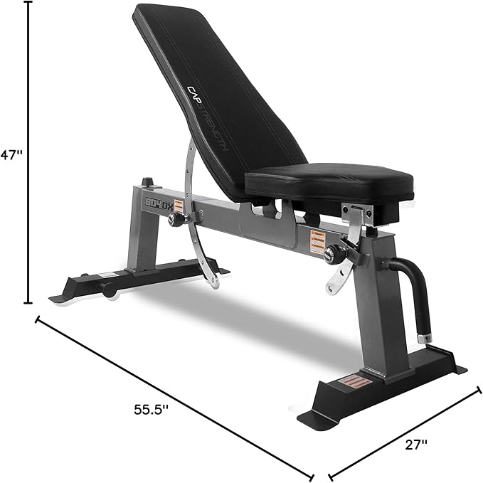 Cap Barbell Deluxe Utility Weight Bench Color Series