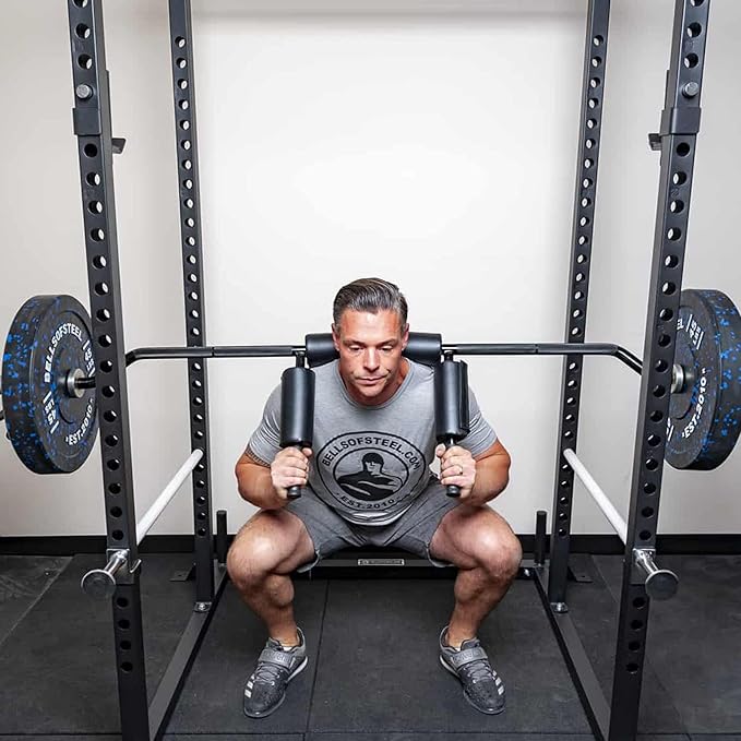 Olympic Safety Squat Bar - 700lbs, Shoulder & Arm Pads for Weight Lifting