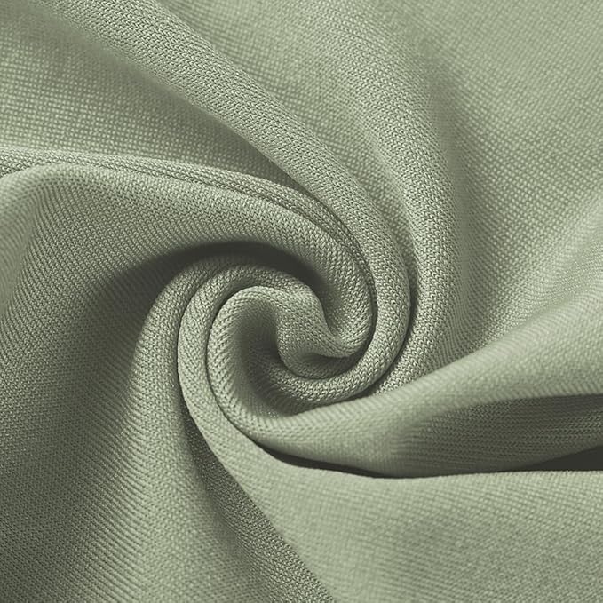 Sage Green Chair Sashes 50 Pack, Spandex Sage Chair Bands Elastic Slider Chairs Ties for Wedding Party Baby Shower Events Banquet Decor