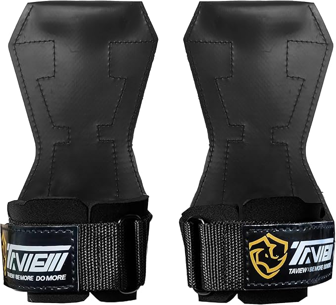 TAVIEW Wrist Straps for Weightlifting for Maximum Grip Support - Lifting Deadlift Strap & Weight Lifting Grips Gloves for Working Out Pull Up Deadlifting & Shrugs