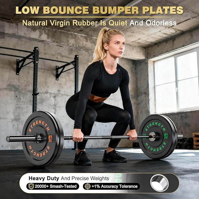 7FT Olympic Barbell for Home Gym Strength Training, 45 Lbs 2-inch Weight Bar with 28mm Grip, 1000 Lbs Capacity 190K PSI Alloy Steel