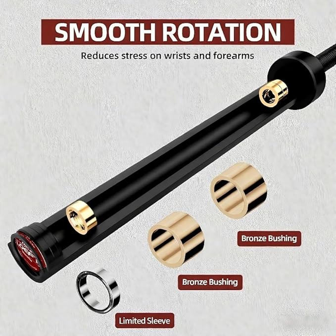 Professional Powerlifting Barbell, Aggressive Knurling 7ft/45lb Power Bar, 2000 lbs Capacity 205K PSI Weight Bar Fit 2" Plates for Bench, Squat, and Deadlift