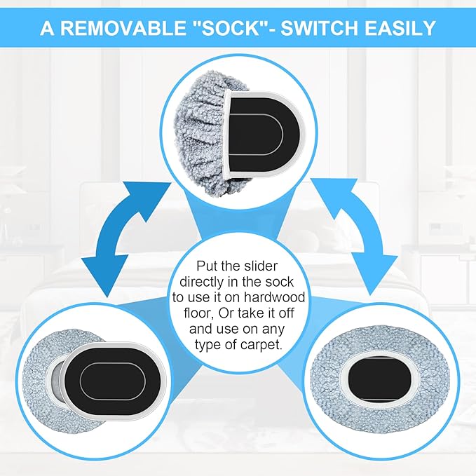 Furniture Sliders for Hardwood Floors: Multi-Surface 3-in-1 Furniture Movers Sliders - Moving Pads with 8PCS Carpet Sliders+4PCS Hard Floor Socks+1 Lifter - Protect Floor and Easily Move Furniture