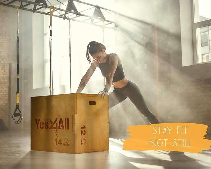 Yes4All Home Gym Equipment Combo, Package Contains: Slam Ball, Kettlebell, Plyo Box, Battle Rope, Workout equipment for Home Gym & Outdoor Workout