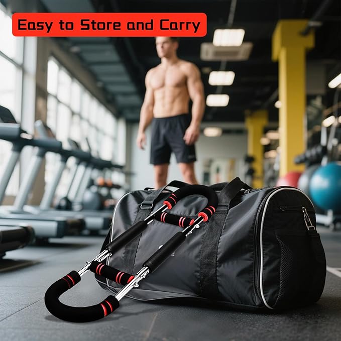 Twister Arm Exerciser, Adjustable Spring Workout Bar, 40-100lb Adjustable Chest Workout Equipment, Arm Trainer, Twister Arm Trainer