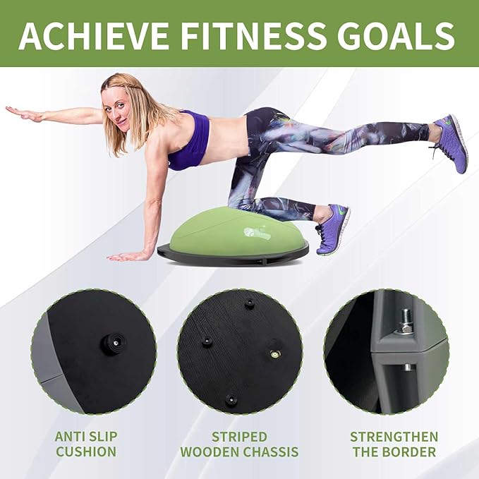 Half yoga ball, stable ball for fitness, core stability training for family fitness exercise, skid equipment for training, exercise equipment