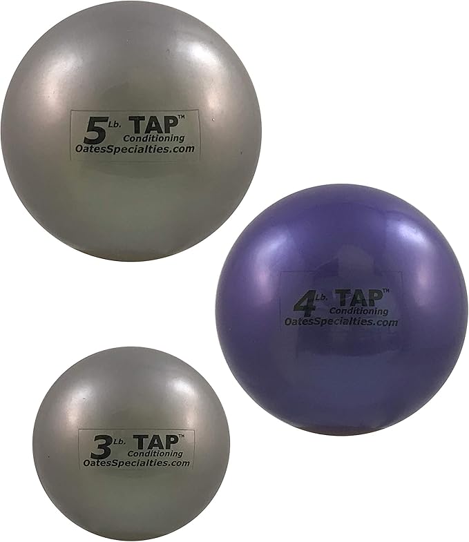 TAP Conditioning Mini-Medicine Ball | Used As a Replacement for Small Dumbbells | Used for Indoor Shot Put (Training Only) | Increase Grip Strength | Use for Slams, Tosses, and Throws