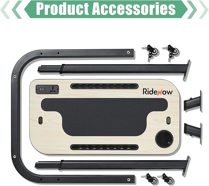 RideNow Bicycle Cycling Rocker Plate for Indoor Training, Bike Trainer Platform, Trains Core and Other Muscles, Adjustable Contact Points