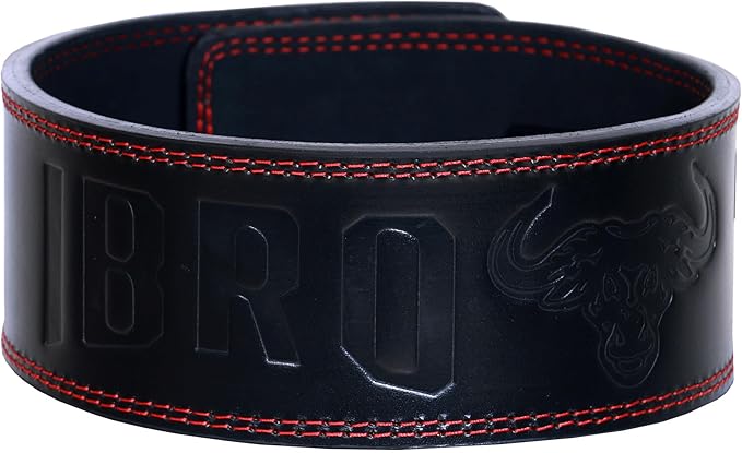 IBRO Powerlifting Lever Gym Belt – Power 8MM, 10MM or 13MM Extreme Heavy Duty Genuine Leather Belts - Squats Deadlifts Bodybuilding Weight Lifting IPF Power Lifting Strongman for Men