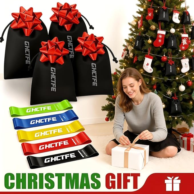100PCS Resistance Bands Bulk Set for Group Fitness, Schools & Gyms – 20 Sets of 5-Level Natural Latex Loop Exercise Bands for Yoga, Pilates, Recovery & Team Gift Wellness Programs