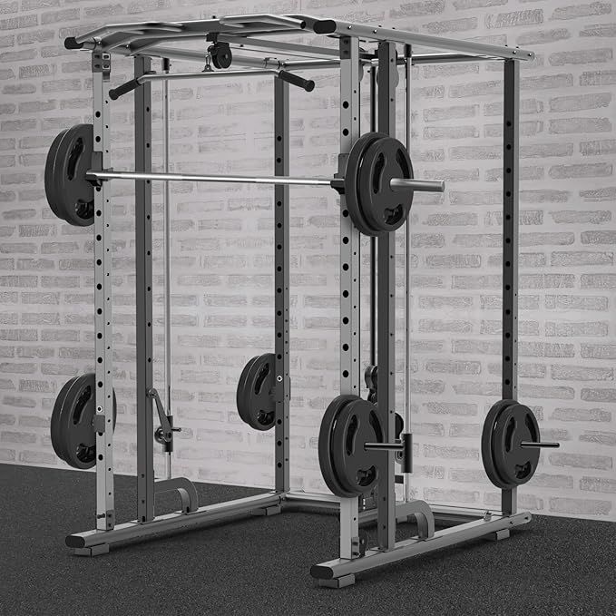 Kipika J-Hooks for Squat/Power Rack, Weight Plate Holder Set for 2" x 2" or 3" x 3" Power Rack, Heavy Duty J-Cups Barbell Holder & Weight Storage