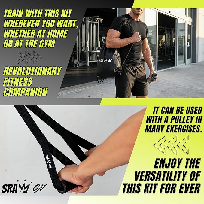 Landmine Attachment for Barbell Set 2 Inch – Landmine Ball with Rotating Strap Handle, Multi-Grip Row, Press & Squat Attachment for Home Gym Strength Training, T bar Row.