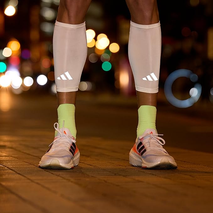 adidas Aeroready Compression Calf Sleeves, Lightweight, Moisture-Wicking Calf Compression Sleeves