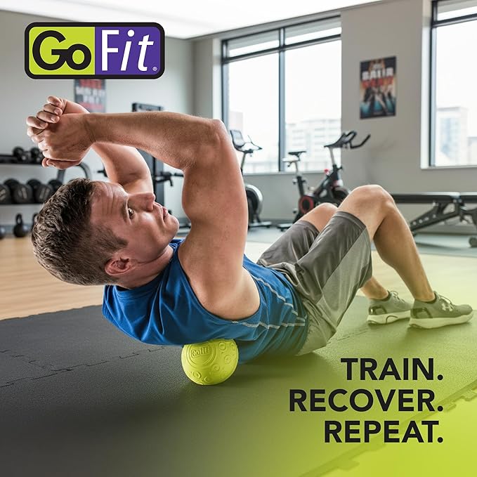 GoFit 5 Inch Massage Ball - Muscle Pain Management, Green