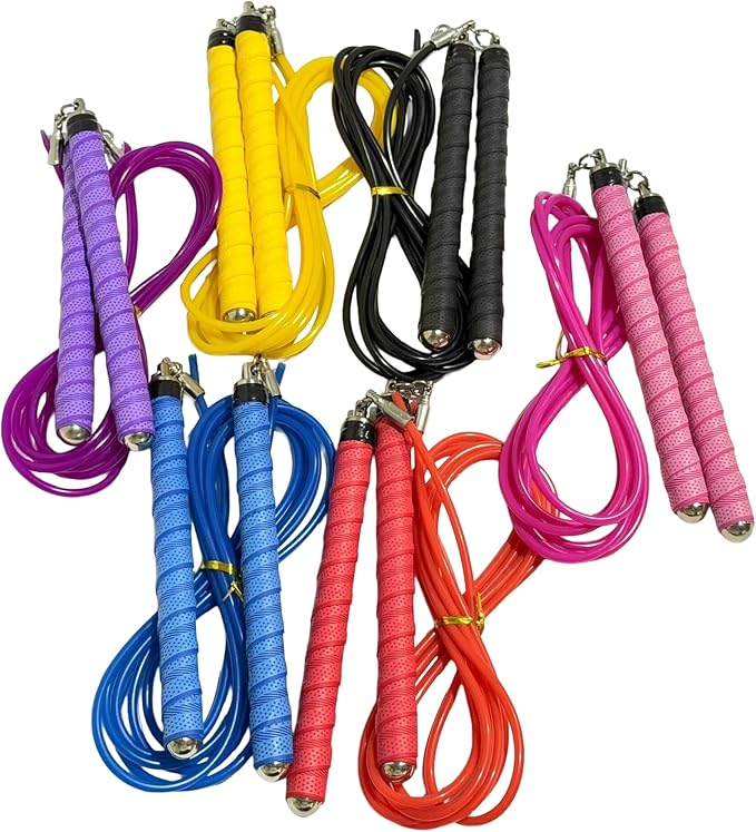 Buddy Lee Ninja Warrior Jump Rope – Adjustable Speed Rope for Fitness, HIIT, CrossFit & Boxing – Tangle-Free with Precision Ball Bearings – Durable, Lightweight & Ergonomic Handles (Yellow)