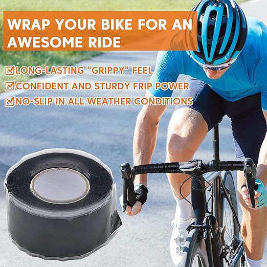 Grip Tape - Self Fusing Silicone Tape, 36FT Rubber Grip Wrap for Pull Up Bars, Handlebar Tape, Barbells, Dumbbells, Gym Equipment, Bike Handles, Tools