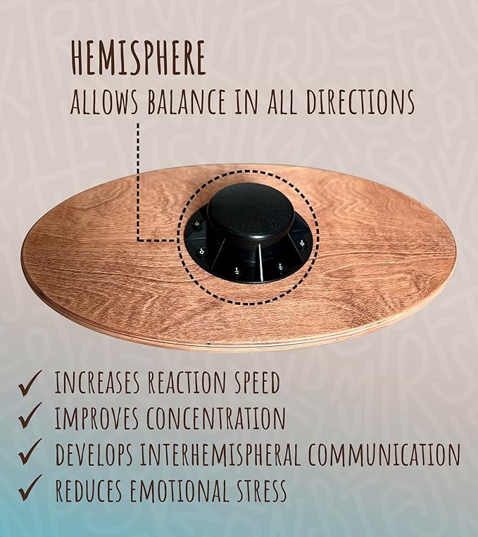 Wooden Balance Board with Labyrinth Maze 23"x14" β Core Strength & Coordination Trainer for Physical Therapy, Fitness & Rehabilitation | Natural Beech Wood, Holds 400 lbs