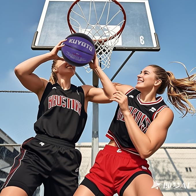 KUYOTQ 3LBS/3.3LBS/2.2LBS Weighted Heavy Training Basketball 29.5/28.5" in and Outdoor Improving Handling Dribbling Passing Rebounding Skill Composite Size 7/6 Weighted Training Basketball Equipment