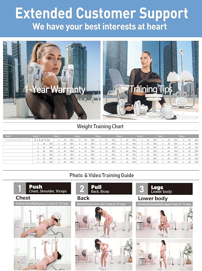 BYZOOM FITNESS Pure Series Adjustable Dumbbell - 12.5/25/27.5/75lb - ONE UNIT OR PAIR(check QTY before purchase) - 5-in-1/ 10-in-1 / 21-in-1 Flexible Hand Weights for Home Gym, Strength Training & Fitness Workouts, White OR Black