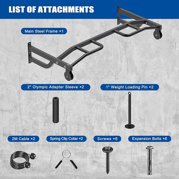 Kipika 48" Ceiling Mounted Pull Up Bar, Heavy Duty Multi-Grip Chin Up Bar,Mounted Pullup Bar, Adjustable Height, Pull Up Bands for Chin Ups & Body Stretching, Ideal for Home Gym and Strength Training