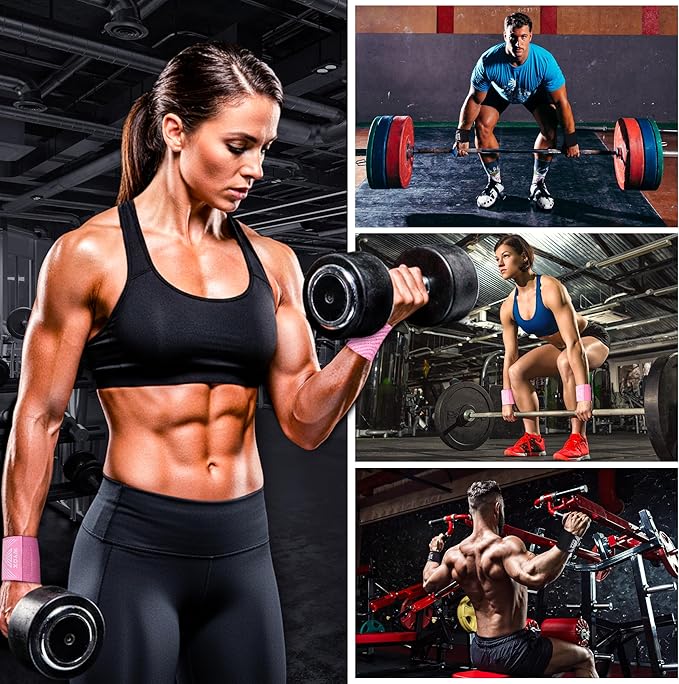 WYOX Wrist Wraps for Weightlifting β Professional Quality Adjustable Wrist Support, Heavy Duty Thumb Loop Gym Wrap, Powerlifting & Strength Training for Bodybuilding, Breathable Flexible Wrist Brace for Pain Relief, Bench Press, Pushups Workouts Unisex