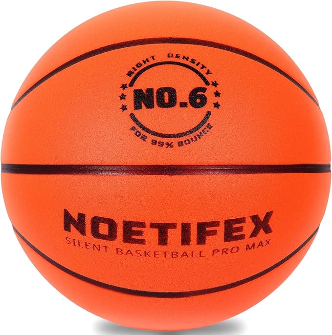 Upgraded 580g Weighted Silent Basketball, High-Density Quiet Indoor Training Ball with Gift Box, Real Bounce Soft Material, Ideal for Home & Apartment Dribbling Practice