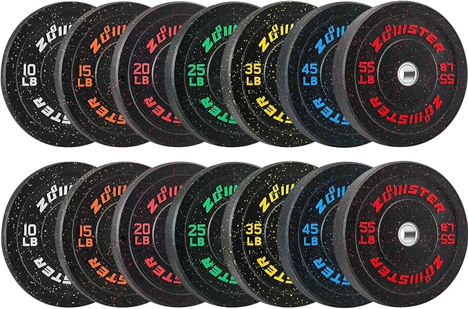 Bumper Weight Plate Olympic Plate Hi-Temp Bumper Weight Plate with Steel Insert Strength Training Weight Lifting Plate