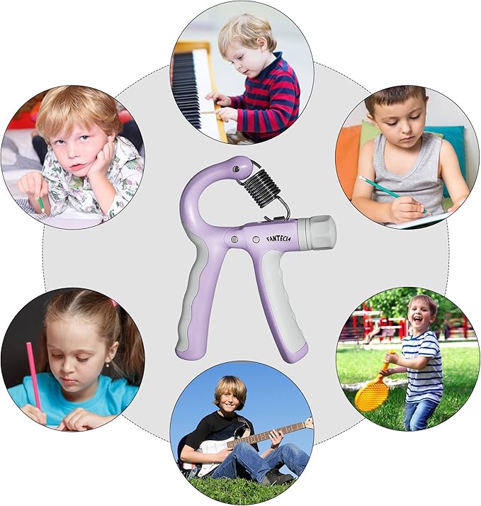 Hand Grip Strengthener for Kids and Youth, Adjustable Resistance Hand Gripper 11-45Lbs, Hand Grips for Strength Training, Stress Relief Grip