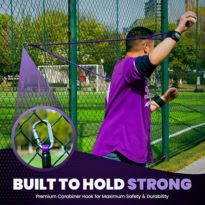 Premium Resistance Bands for Pitchers – Baseball Training Equipment & Fitness Accessories – Adjustable Arm Bands & Stretching Bands for Baseball & Softball Training & Speed Agility