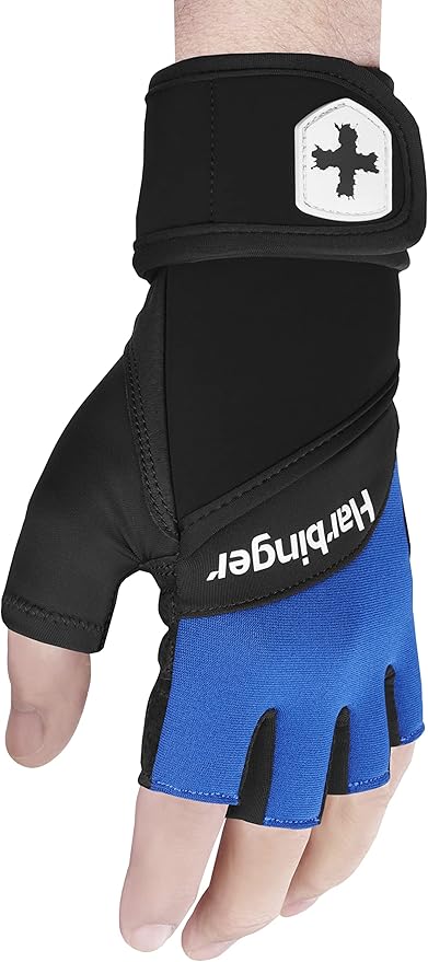 Harbinger Training Grip Wristwrap Weight Lifting Gloves, Unisex