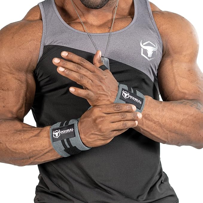 Wrist Wraps for Weightlifting (USPA & IPL Approved) - 18” Premium Quality Wrist Straps for Weightlifting - Weight Lifting Wrist Wraps with Thumb Loop - Best Gym Wrist Wraps for Lifting Weights, Curls & Dips - Lifting Wrist Wraps for Bench, Powerlifting...